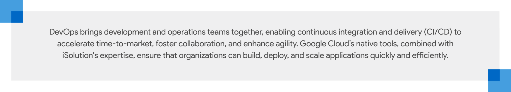 Google Cloud and iSolution DevOps Google Cloud and iSolution DevOps